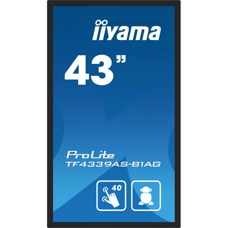 iiyama TF4339AS-B1AG Computermonitor 108 cm (42,5 Zoll) 3840 x 2160 Pixel 4K Ultra HD LED Touchscreen Schwarz