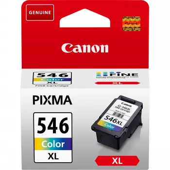 Canon CL-546XL High Yield C/M/Y Farbtintenpatrone, Hohe (XL) Reichweite, Cyan, Magenta, Gelb, Pigmenttinte, 1 Stk., 300 Seiten, Einzelpackung