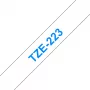 Laminierband Brother TZe223 9mm blau auf weiß