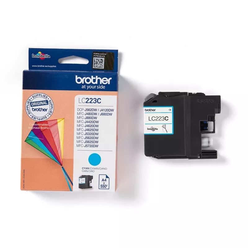 Brother LC223C Tintenpatrone, 1 Stk., Original, Cyan