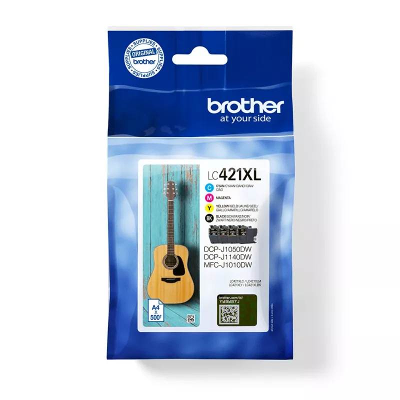 Brother LC-421XLVAL PagePack 4 Stück Original High (XL) Ertrag Schwarz, Cyan, Magenta, Gelb