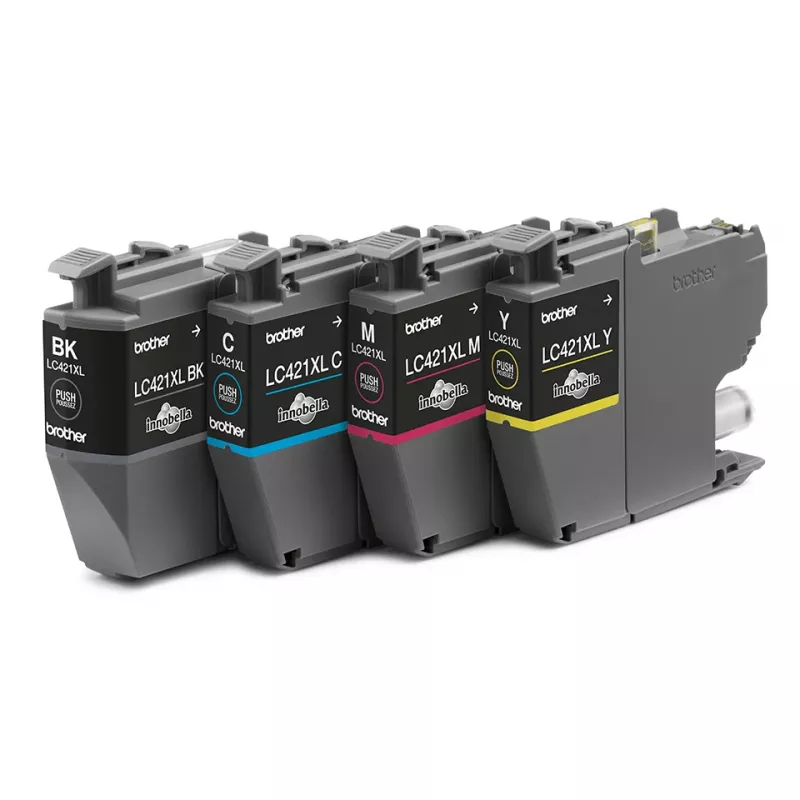 Brother LC-421XLVAL PagePack 4 Stück Original High (XL) Ertrag Schwarz, Cyan, Magenta, Gelb