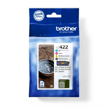 Brother LC422VAL Tintenpatrone 4 Stück Original Schwarz, Cyan, Magenta, Gelb
