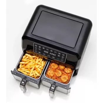 Kenwood HFM20.000MB Fritteuse Doppelt 8 L Freistehend 1700 W Heißluftfritteuse Schwarz