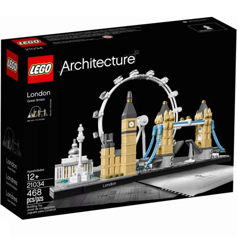 LEGO Architecture London 21034 Bauset — 468 Teile, Stadtwahrzeichen-Modell