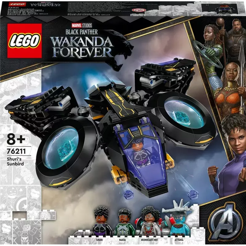 LEGO Marvel Set 76211 Shuris Schiff — baubares Spielset mit Minifiguren