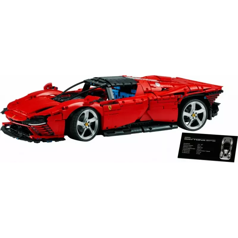 LEGO Technic Bausatz Ferrari Daytona SP3 im Maßstab 1:8, 3 778 Teile, rot, 6,99 kg