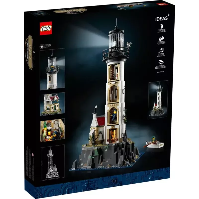 LEGO Ideas 21335 Motorisierter Leuchtturm – 2.065 Teile, motorisiertes rotierendes Licht, ab 18