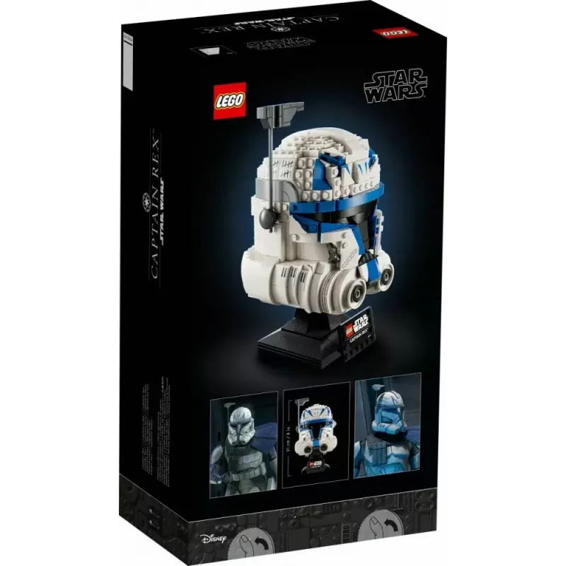 Baubarer Display-Helm LEGO Star Wars Captain Rex 75349 — 854 Teile, Sammlerstück für Erwachsene (18+)