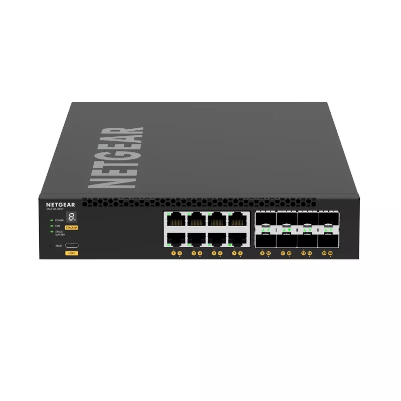 NETGEAR M4350-8X8F Managed L3 10G Ethernet (100/1000/10000) 1U Schwarz