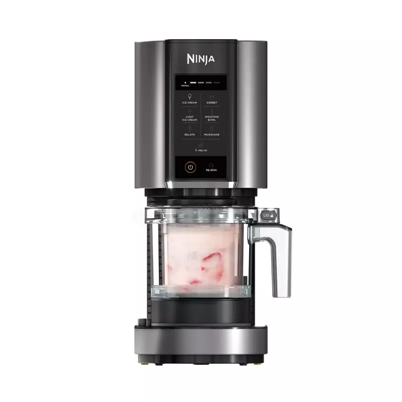 Traditionelle Eismaschine Ninja NC300EU 1,4 L, 800 W, Schwarz/Silber, 3 Behälter