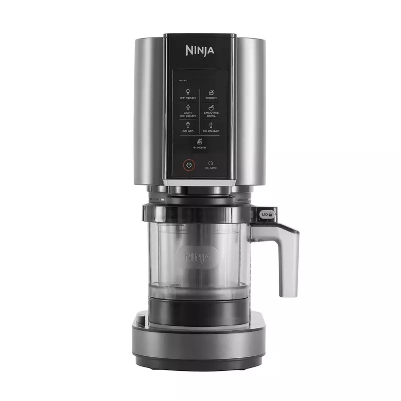 Traditionelle Eismaschine Ninja NC300EU 1,4 L, 800 W, Schwarz/Silber, 3 Behälter