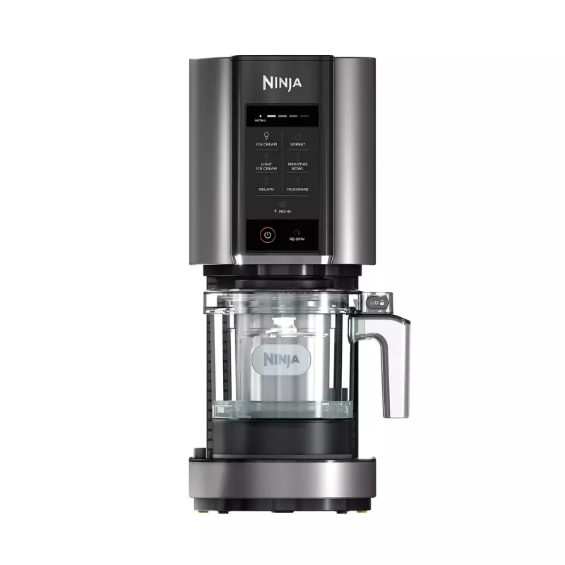 Traditionelle Eismaschine Ninja NC300EU 1,4 L, 800 W, Schwarz/Silber, 3 Behälter