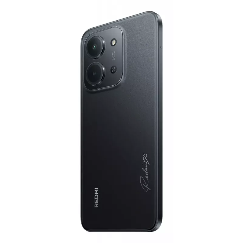 Smartphone Xiaomi Redmi 15C 6,9 Zoll 4 GB RAM 256 GB Speicher, MediaTek Helio G81-Ultra, 50 MP Dual-Kamera, 6000 mAh, IP64, Schwarz