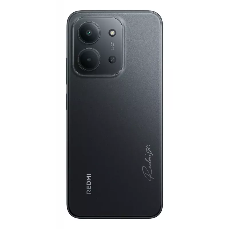 Smartphone Xiaomi Redmi 15C 6,9 Zoll 4 GB RAM 256 GB Speicher, MediaTek Helio G81-Ultra, 50 MP Dual-Kamera, 6000 mAh, IP64, Schwarz
