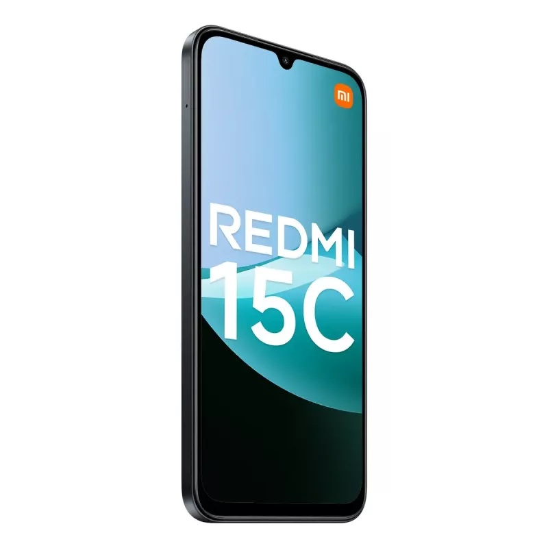 Smartphone Xiaomi Redmi 15C 6,9 Zoll 4 GB RAM 256 GB Speicher, MediaTek Helio G81-Ultra, 50 MP Dual-Kamera, 6000 mAh, IP64, Schwarz