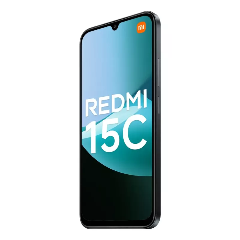 Smartphone Xiaomi Redmi 15C 6,9 Zoll 4 GB RAM 256 GB Speicher, MediaTek Helio G81-Ultra, 50 MP Dual-Kamera, 6000 mAh, IP64, Schwarz