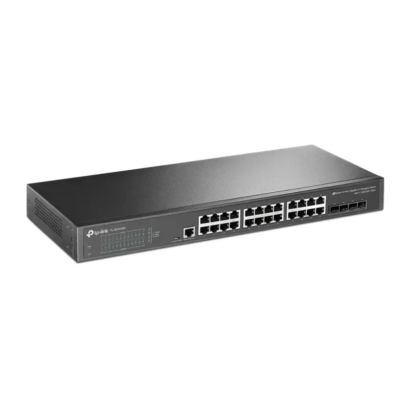 TP-Link Omada 24-Port Gigabit L2+ Managed Switch mit 4 10GE SFP+-Steckplätzen