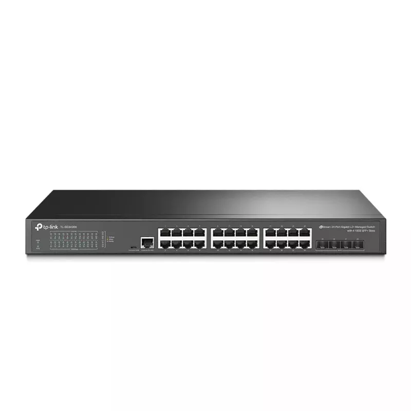TP-Link Omada 24-Port Gigabit L2+ Managed Switch mit 4 10GE SFP+-Steckplätzen