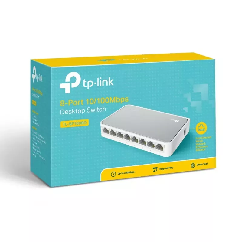 TP-Link TL-SF1008D Unmanaged Fast Ethernet (10/100) Weiß