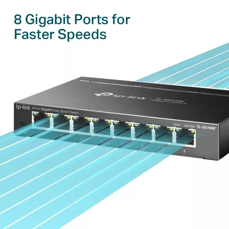 Managed Switch TP-Link TL-SG108E 8-Port Gigabit Easy Smart Switch