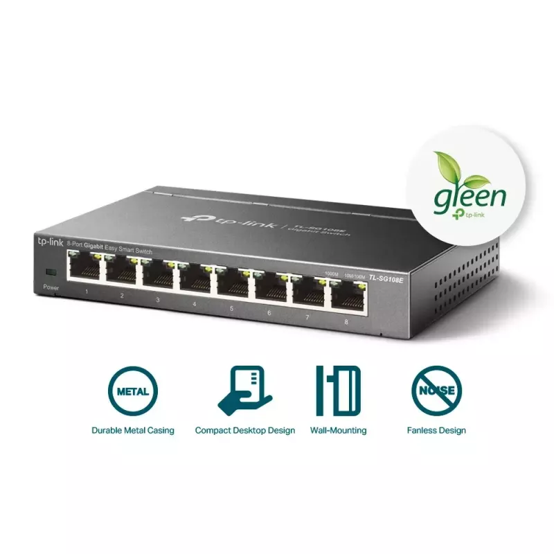 Managed Switch TP-Link TL-SG108E 8-Port Gigabit Easy Smart Switch