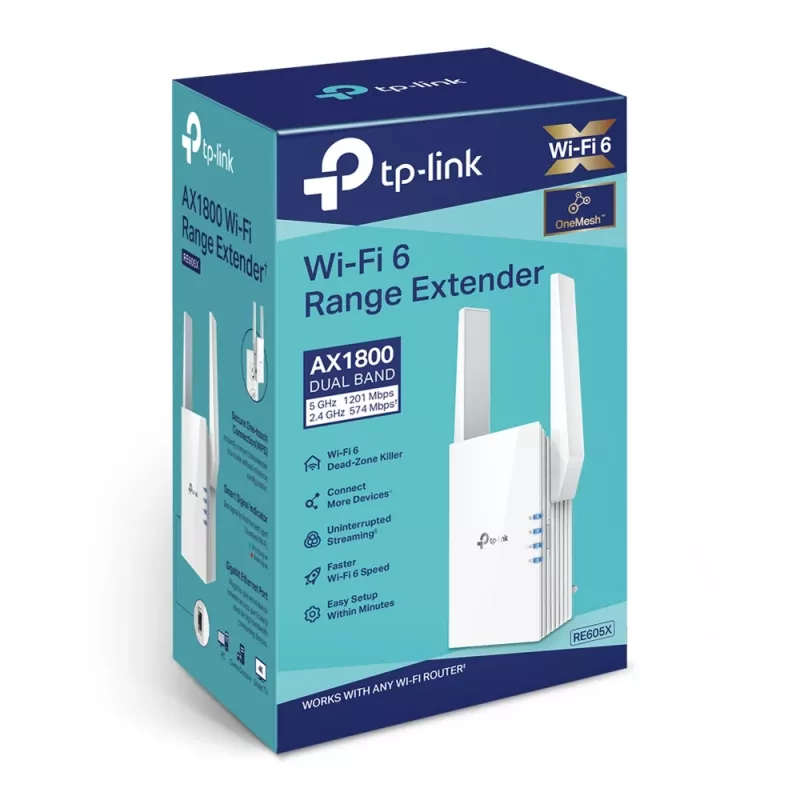 Netzwerk-Repeater TP-Link AX1800 WiFi 6 Extender RE605X