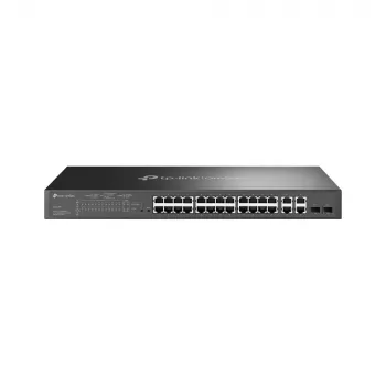 TP-Link Omada SL2428P Netzwerk-Switch Managed L2 Fast Ethernet (10/100) Power over Ethernet (PoE) 1U Schwarz