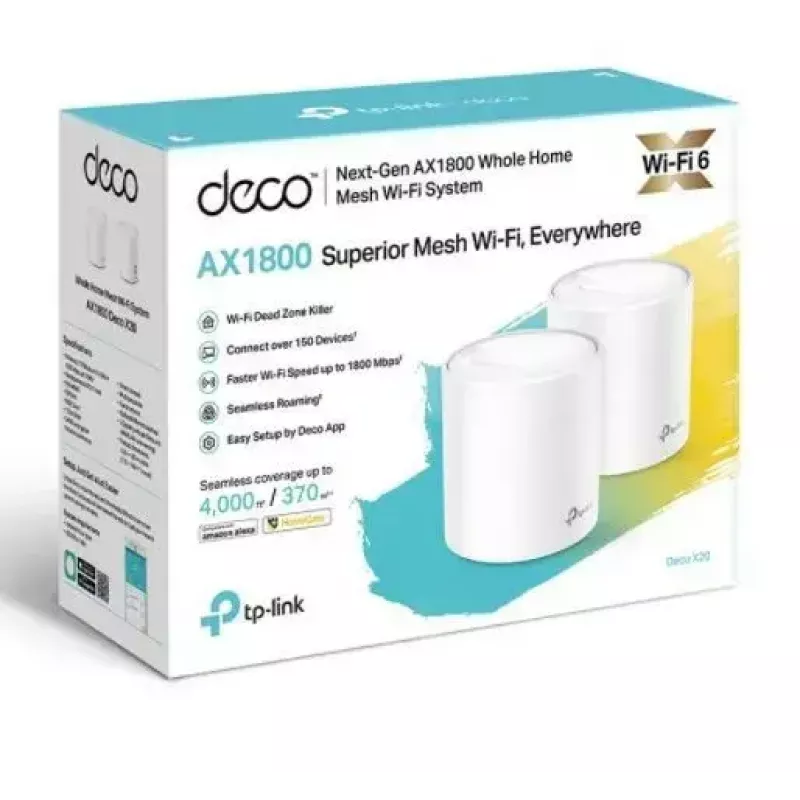 TP-Link AX1800 Whole Home Mesh Wi-Fi 6 System, 2er-Pack