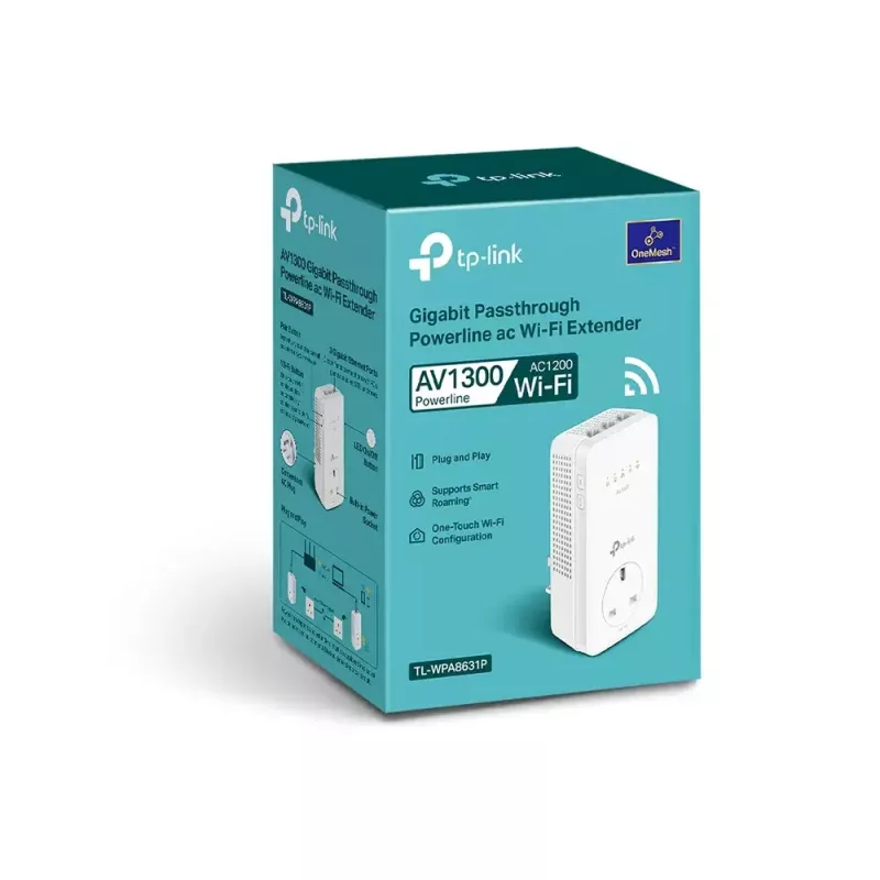 TP-Link TL-WPA8631P PowerLine Netzwerkadapter 300 Mbit/s Ethernet LAN Wi-Fi Weiß 1 Stück