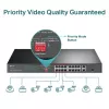 TP-Link 16-Port 10/100 Mbps + 2-Port Gigabit Rackmount PoE Switch mit 16-Port PoE+