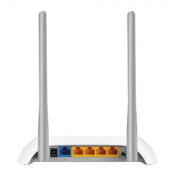 TP-Link TL-WR840N Wireless Router Fast Ethernet Single-Band (2,4 GHz) Grau, Weiß