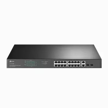 TP-Link 18-Port Gigabit Rackmount Switch mit 16 PoE+, Unmanaged, Gigabit Ethernet (10/100/1000), Vollduplex, Power over Ethernet (PoE), Rackmontage, 1U