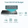TP-Link 18-Port Gigabit Rackmount Switch mit 16 PoE+, Unmanaged, Gigabit Ethernet (10/100/1000), Vollduplex, Power over Ethernet (PoE), Rackmontage, 1U