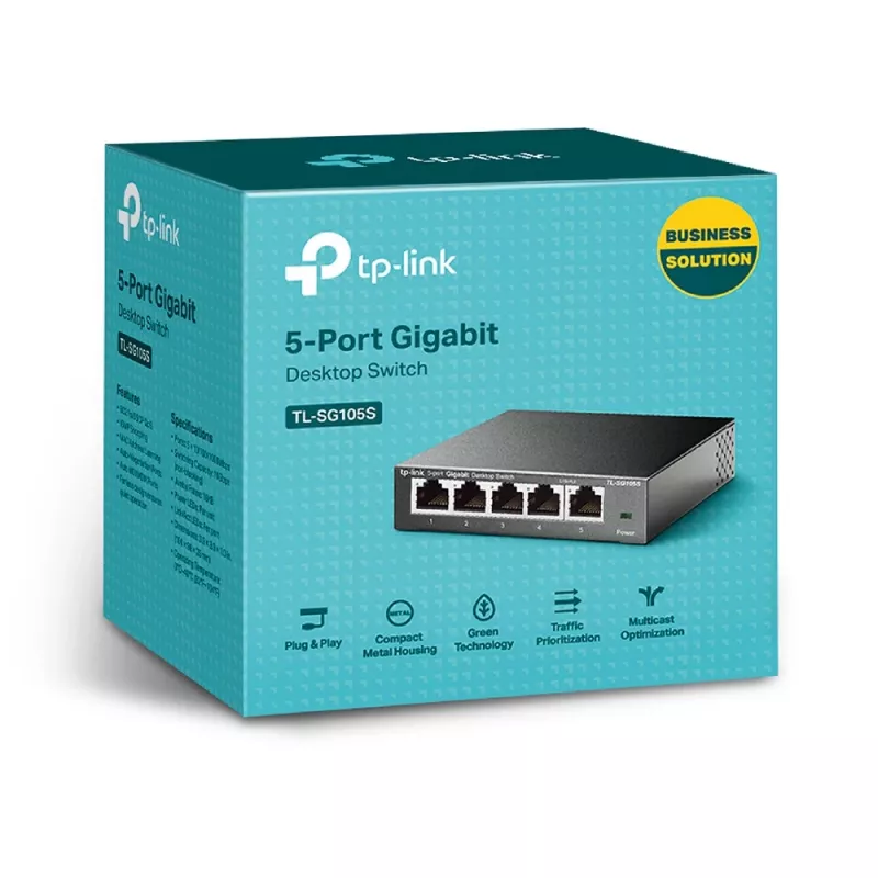 Unmanaged Switch TP-Link TL-SG105S 5-Port 10/100/1000Mbps