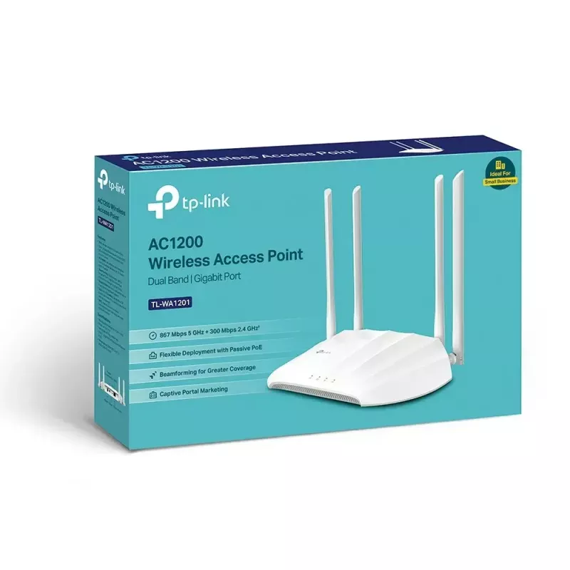 TP-Link TL-WA1201 Wireless Access Point 867 Mbit/s Weiß Power over Ethernet (PoE)