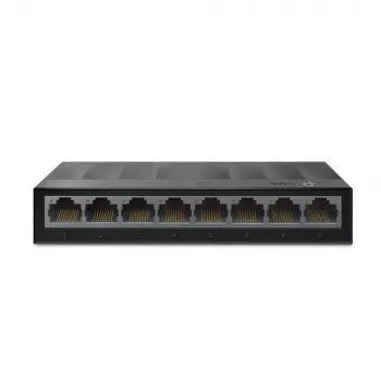TP-Link 8-Port 10/100/1000Mbps Desktop-Netzwerk-Switch, Unmanaged, Gigabit Ethernet (10/100/1000), wandmontierbar