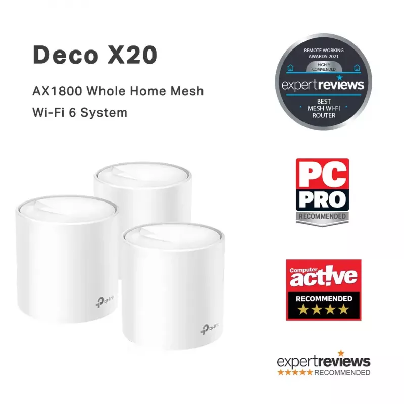 TP-Link AX1800 Whole Home Mesh Wi-Fi 6 System, 3er-Pack