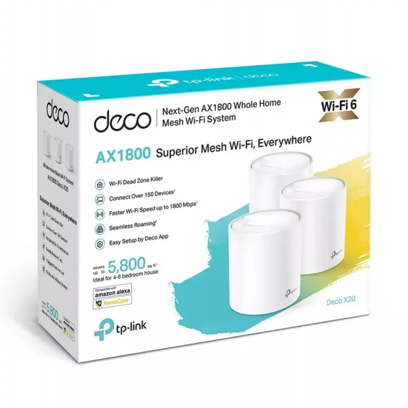 TP-Link AX1800 Whole Home Mesh Wi-Fi 6 System, 3er-Pack