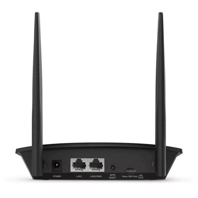 TP-Link TL-MR100 WLAN-Router Fast Ethernet Single-Band (2,4 GHz) 4G Schwarz