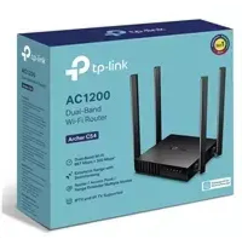 TP-Link Archer C54 WLAN-Router Fast Ethernet Dual-Band (2,4 GHz / 5 GHz) Schwarz