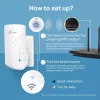 TP-Link RE190 Netzwerkverstärker Netzwerk-Repeater Weiß