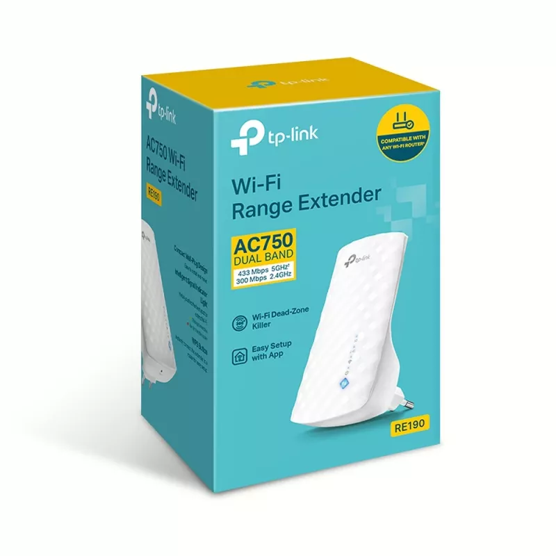 TP-Link RE190 Netzwerkverstärker Netzwerk-Repeater Weiß