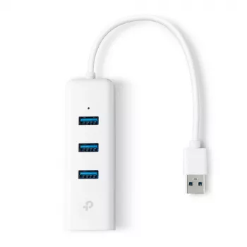 TP-Link UE330 Laptop-Dock/Port-Replikator Kabelgebunden USB 3.2 Gen 1 (3.1 Gen 1) Type-A Weiß
