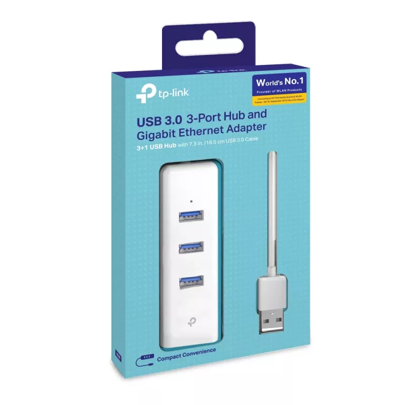 TP-Link UE330 Laptop-Dock/Port-Replikator Kabelgebunden USB 3.2 Gen 1 (3.1 Gen 1) Type-A Weiß