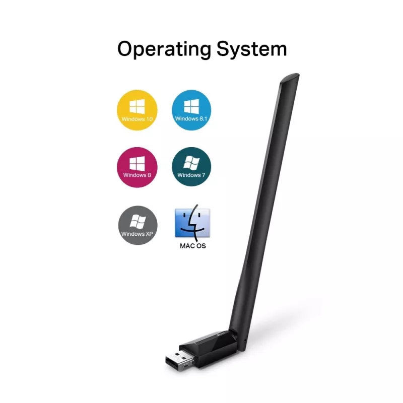 Wireless USB WiFi Adapter TP-Link AC600 High Gain ARCHER T2U PLUS