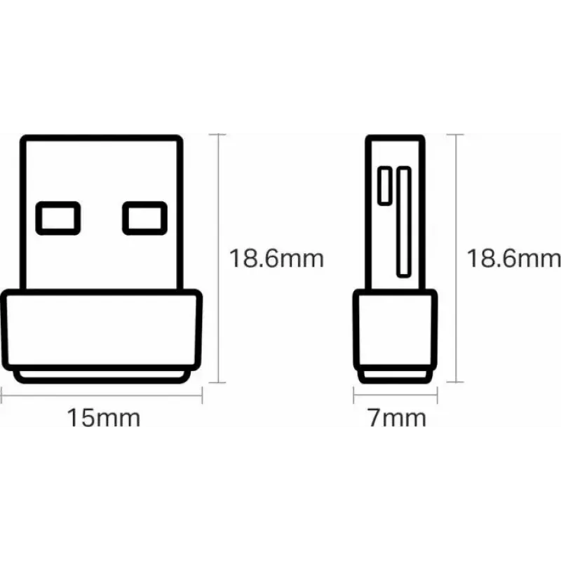 TP-Link Nano AC600 USB WiFi Adapter (Archer T2U Nano) – 2,4G/5G Dualband Wireless Netzwerk-Transceiver