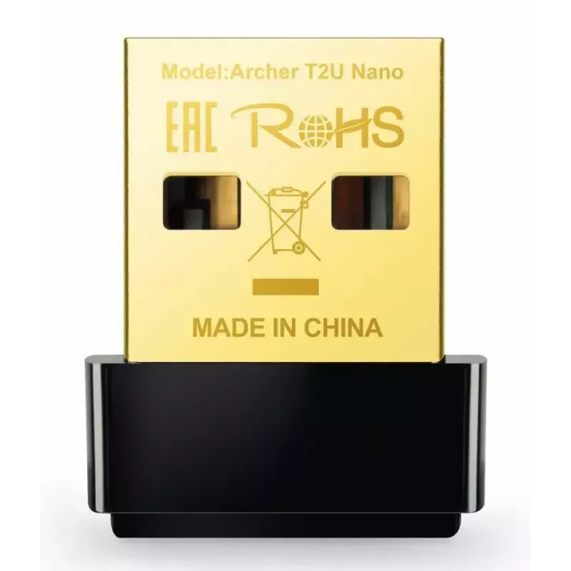 TP-Link Nano AC600 USB WiFi Adapter (Archer T2U Nano) – 2,4G/5G Dualband Wireless Netzwerk-Transceiver