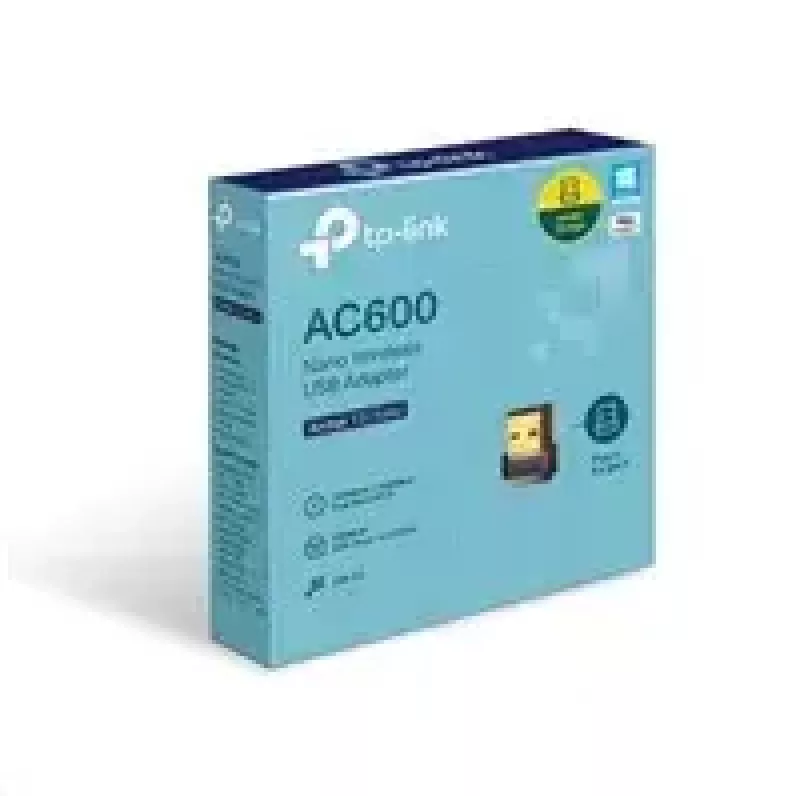 TP-Link Nano AC600 USB WiFi Adapter (Archer T2U Nano) – 2,4G/5G Dualband Wireless Netzwerk-Transceiver