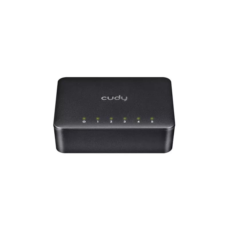 Netzwerk-Switch Cudy GS105D, 5-Port Gigabit Ethernet (10/100/1000), 1 Gbit/s Bandbreite, DC 5V Stromversorgung